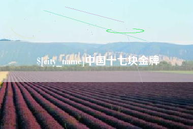 舟山中国十七块金牌
