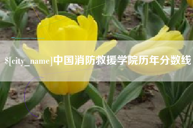 舟山中国消防救援学院历年分数线