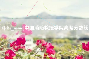 舟山中国消防救援学院高考分数线