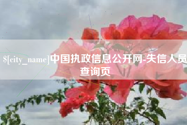 舟山中国执政信息公开网-失信人员查询页