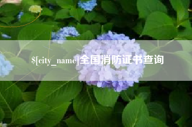 舟山全国消防证书查询