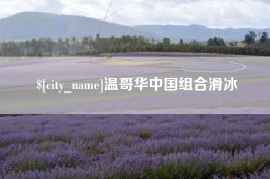 舟山温哥华中国组合滑冰