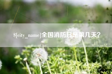 舟山全国消防日是第几天？