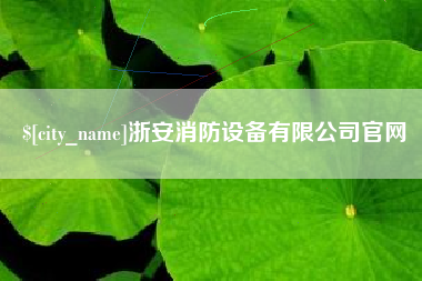 舟山浙安消防设备有限公司官网