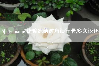 舟山诈骗冻结对方银行卡,多久返还
