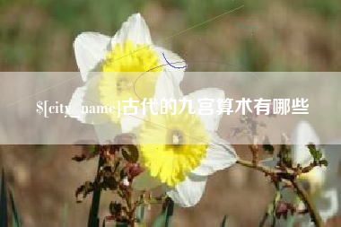 舟山古代的九宫算术有哪些