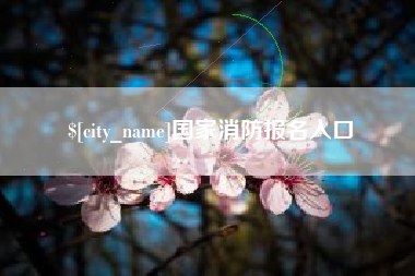 舟山国家消防报名入口