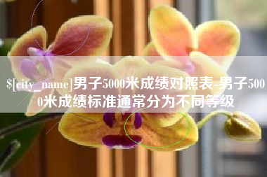 舟山男子5000米成绩对照表-男子5000米成绩标准通常分为不同等级