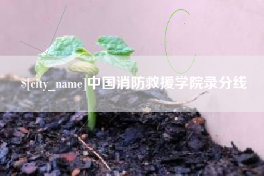 舟山中国消防救援学院录分线