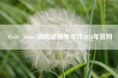 舟山消防证报考条件2024年官网