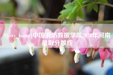 舟山中国消防救援学院2020年河南录取分数线