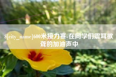 舟山600米接力赛-在同学们震耳欲聋的加油声中