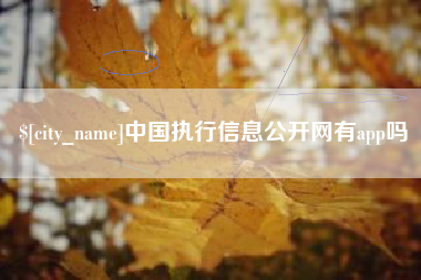舟山中国执行信息公开网有app吗