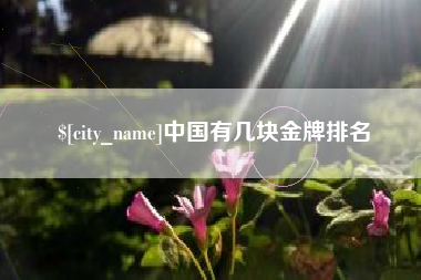 舟山中国有几块金牌排名
