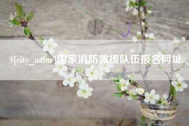 舟山国家消防救援队伍报名网址