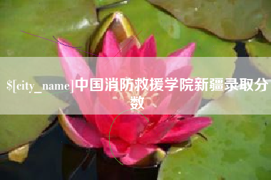 舟山中国消防救援学院新疆录取分数