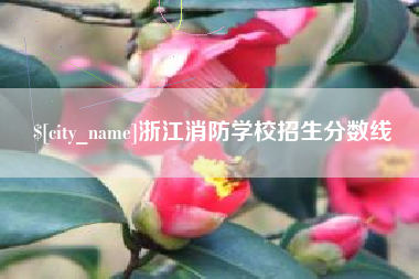 舟山浙江消防学校招生分数线