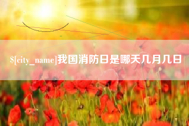 舟山我国消防日是哪天几月几日