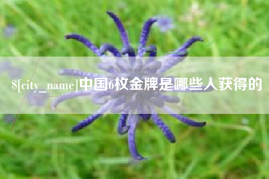 舟山中国6枚金牌是哪些人获得的