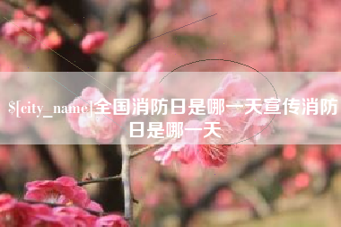 舟山全国消防日是哪一天宣传消防日是哪一天
