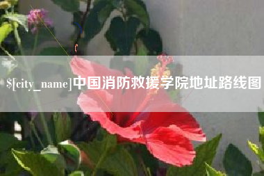 舟山中国消防救援学院地址路线图