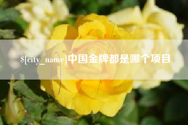 舟山中国金牌都是哪个项目