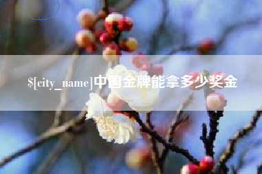 舟山中国金牌能拿多少奖金