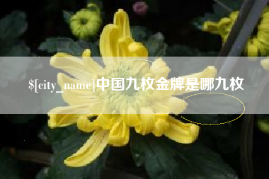舟山中国九枚金牌是哪九枚