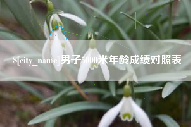 舟山男子5000米年龄成绩对照表
