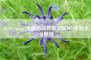 舟山中国消防救援学院2024年招生分数线