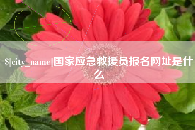 舟山国家应急救援员报名网址是什么