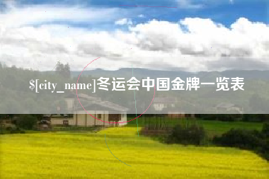 舟山冬运会中国金牌一览表