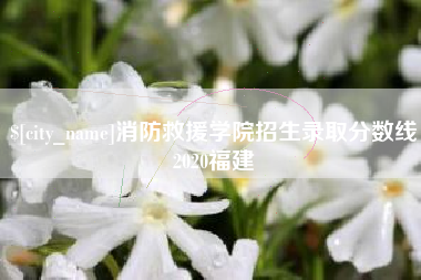 舟山消防救援学院招生录取分数线2020福建